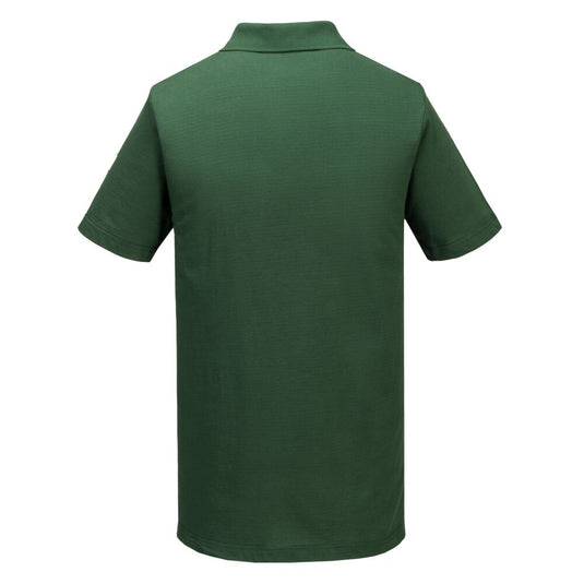 AS21 - Polo antistatique ESD, Vert Forêt, vue de dos