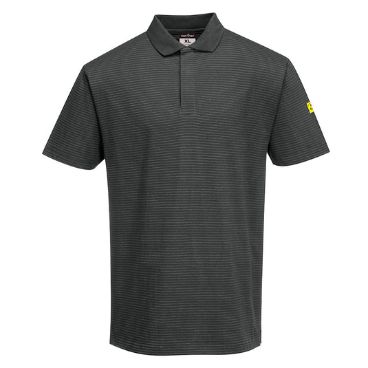AS21 - Polo antistatique ESD, Gris Zoom
