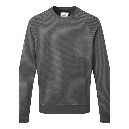 AS24 - sweat shirt anti statique ESD, Gris Zoom