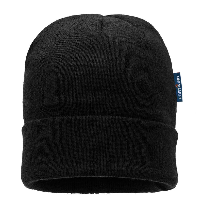 Chargez l'image dans la visionneuse de la galerie, B013 - Bonnet en tricot isolé, Noir # Couleur_Noir

