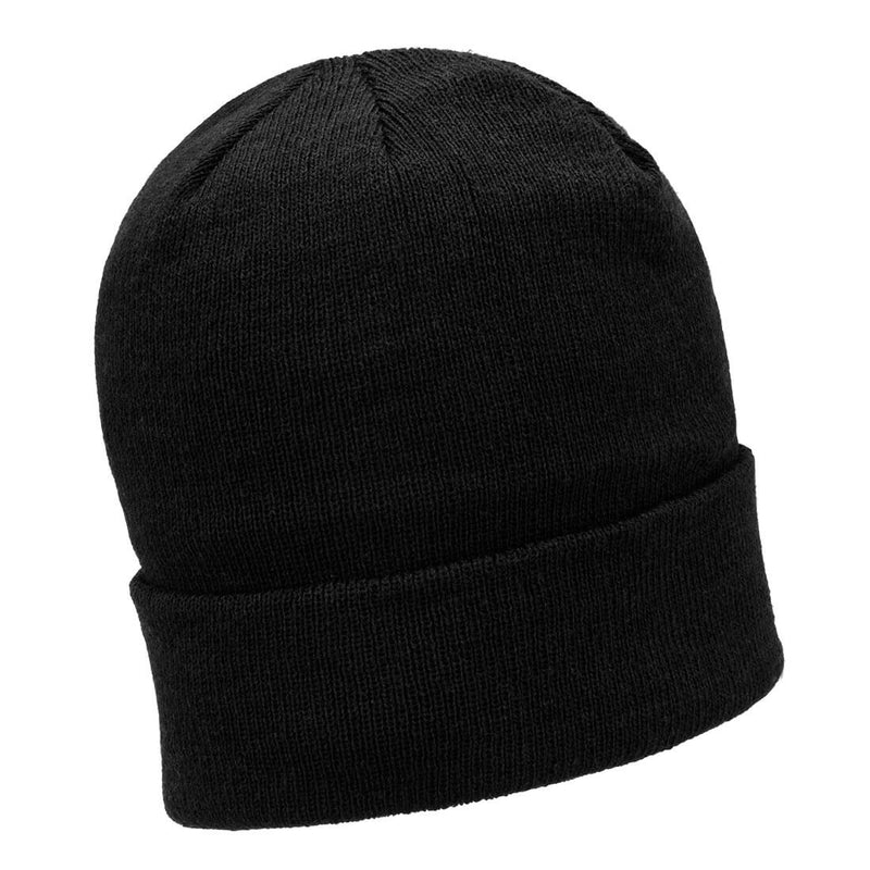 Chargez l'image dans la visionneuse de la galerie, B013 - Bonnet en tricot isolé, Noir, vue de dos # Couleur_Noir
