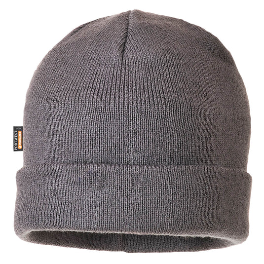 B013 - Bonnet en tricot isolé, Gris