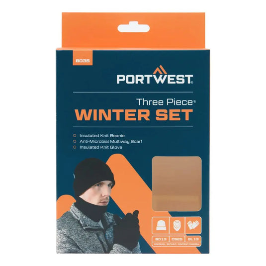Set accessoires hiver B035 - bonnet gants écharpe protection thermique