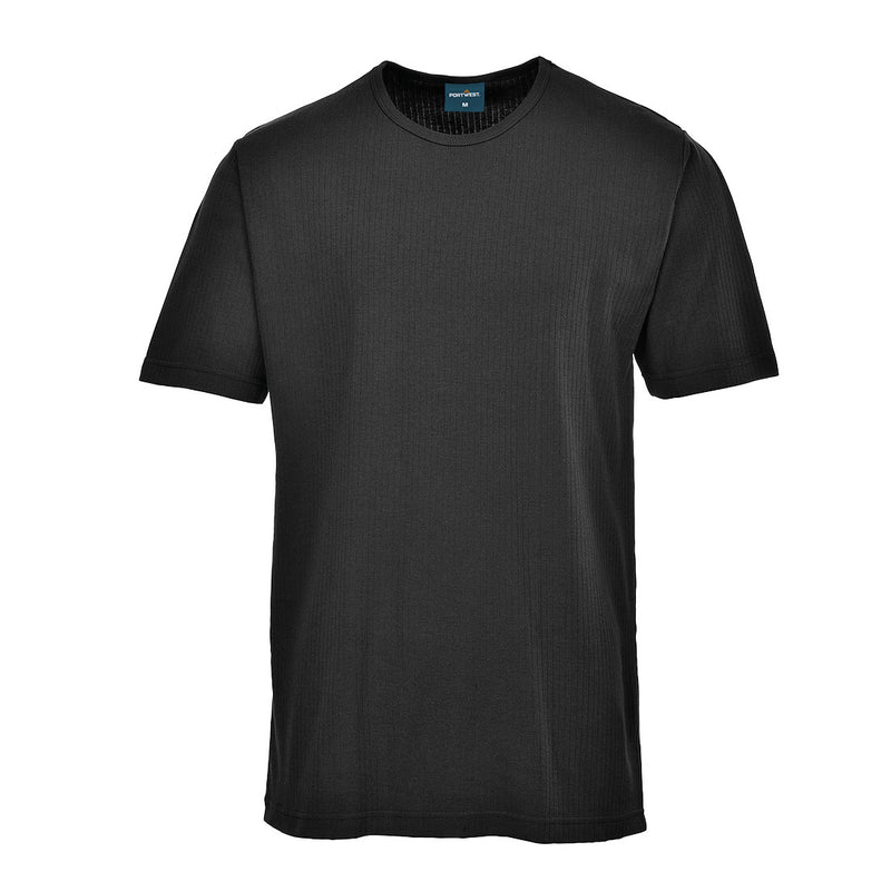 Chargez l'image dans la visionneuse de la galerie, B120 - T-shirt Thermique Manches courtes, Noir # Couleur_Noir
