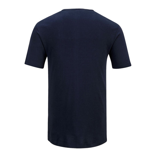 B120 - T-shirt Thermique Manches courtes, Marine, vue de dos