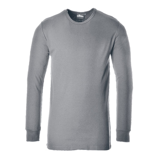 B123 - T-shirt Thermique Manches Longues, Gris