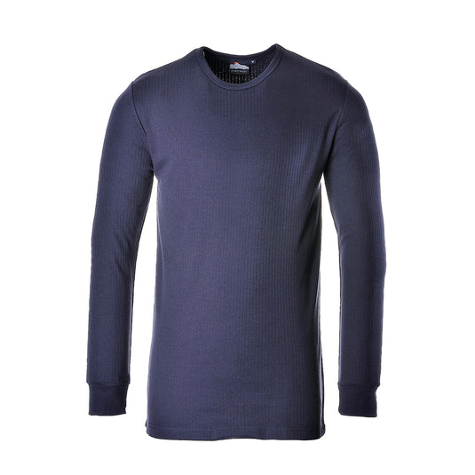 B123 - T-shirt Thermique Manches Longues, Marine