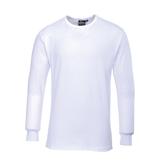 B123 - T-shirt Thermique Manches Longues, Blanc