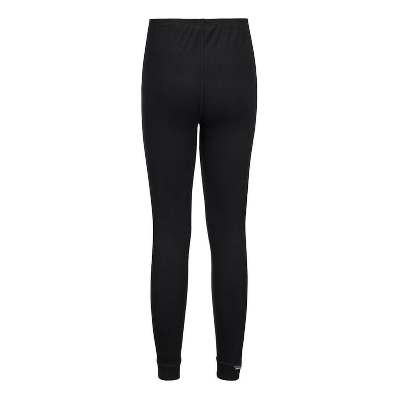 Chargez l'image dans la visionneuse de la galerie, B125 - Pantalon thermique pour femmes, Noir, vue de dos # Couleur_Noir
