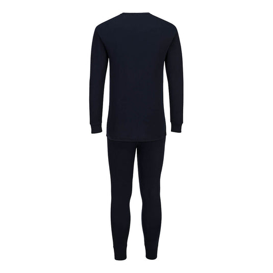 B127 - Ensemble sous-vêtements thermiques, Marine, vue de dos 