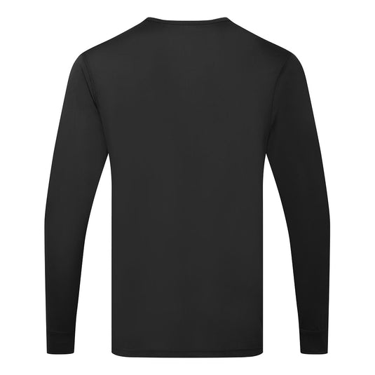 B133 - T-shirt ML thermique baselayer, Noir, vue de dos
