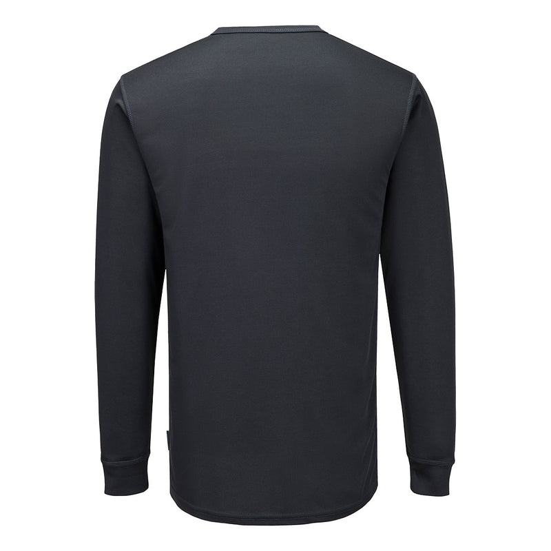 Chargez l'image dans la visionneuse de la galerie, B133 - T-shirt ML thermique baselayer, Anthracite, vue de dos # Couleur_Anthracite
