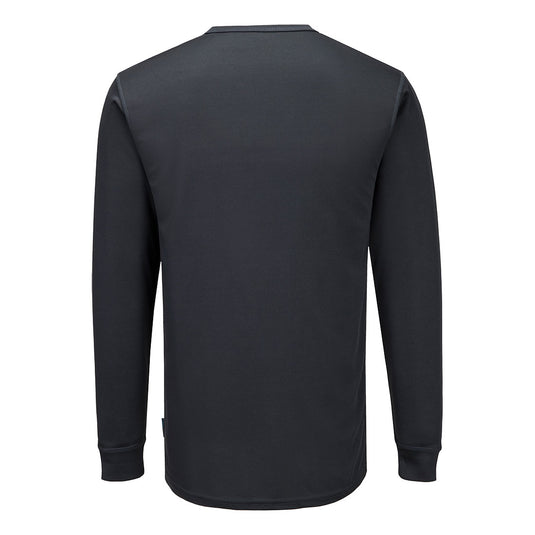 B133 - T-shirt ML thermique baselayer, Anthracite, vue de dos