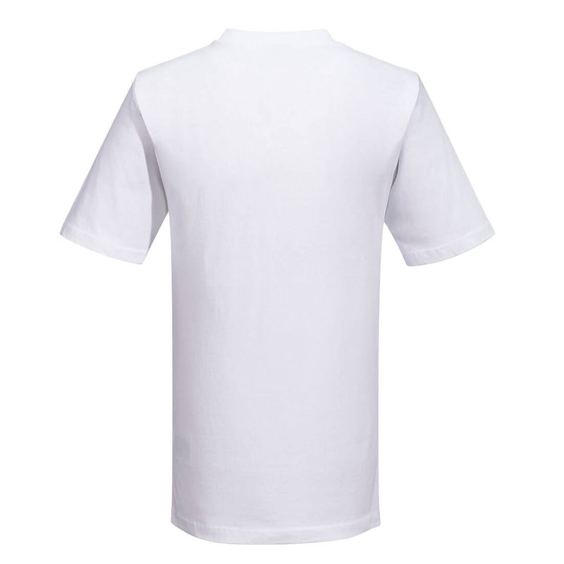 Chargez l'image dans la visionneuse de la galerie, B195 - T-Shirt Premium Turin, Blanc, vue de dos # Couleur_Blanc
