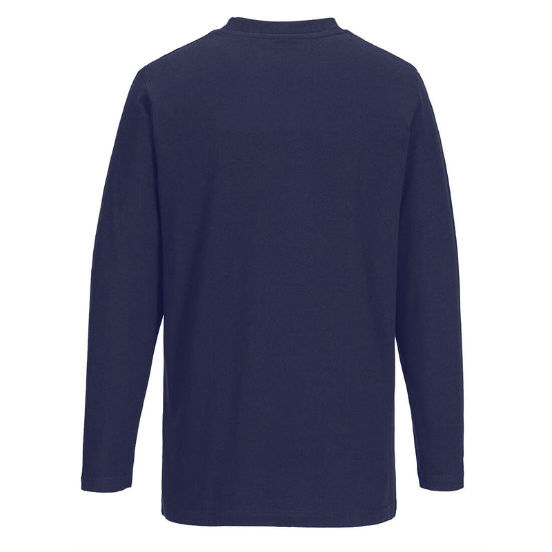 Chargez l'image dans la visionneuse de la galerie, B196 - T-Shirt Manches longues, Marine, vue de dos # Couleur_Marine
