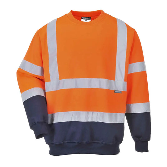 Sweatshirt HiVis B306 - bandes réfléchissantes et polycoton gratté