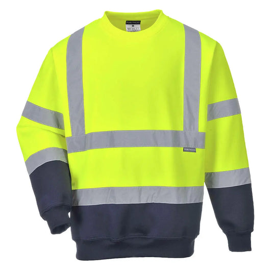 Sweatshirt bicolore haute visibilité B306 - protection classe 3 EN ISO 20471