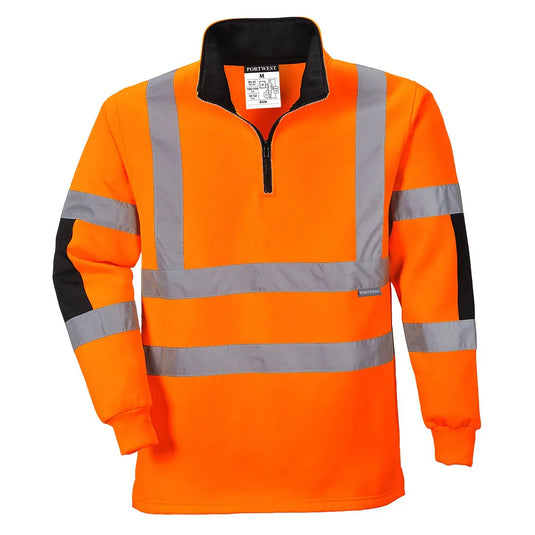 Sweatshirt haute visibilité B308 - empiècements renforcés et bandes réfléchissantes