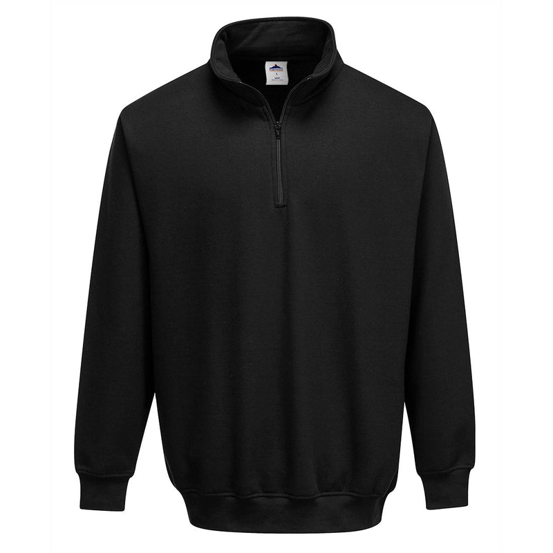 Chargez l'image dans la visionneuse de la galerie, B309 - Sweatshirt col zippé Sorrento, Noir # Couleur_Noir
