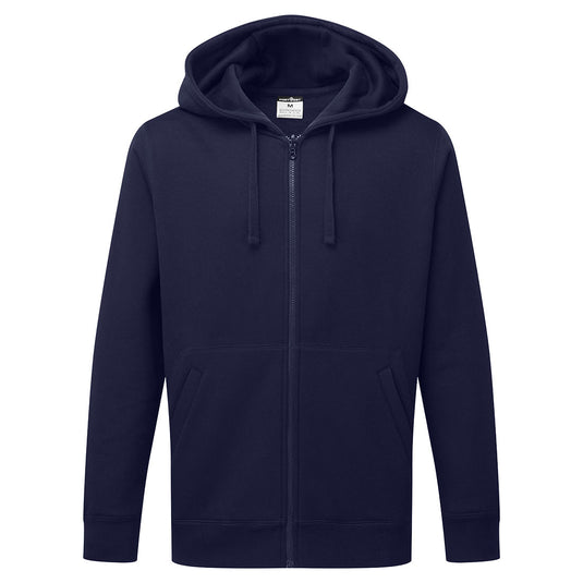 B312 - Sweat à capuche zippé, Marine 