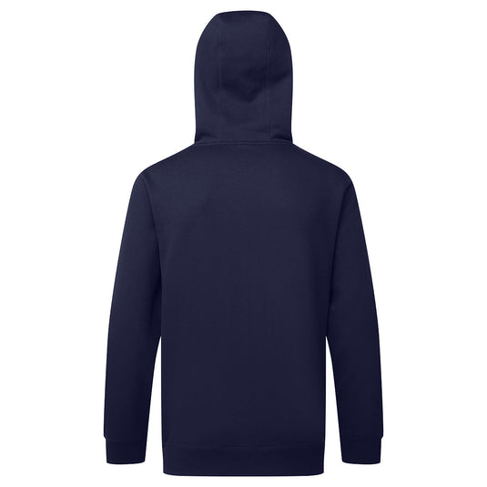 B312 - Sweat à capuche zippé, Marine, vue de dos 