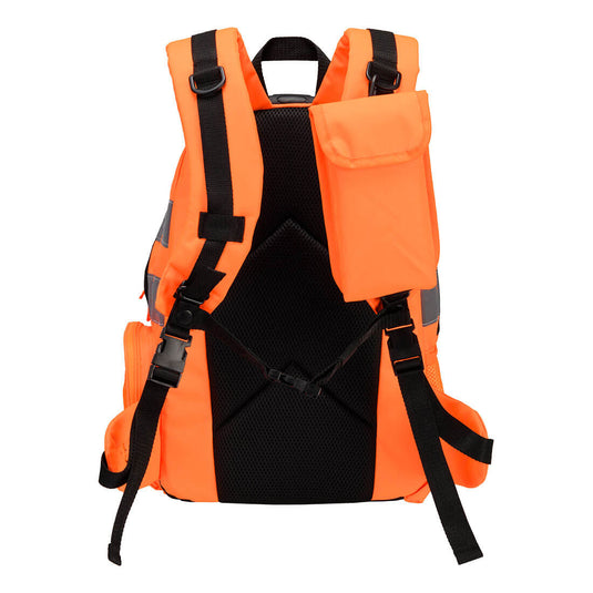 B904 - Sac à dos Hi-Vis Anti-happement, Orange, vue de dos 