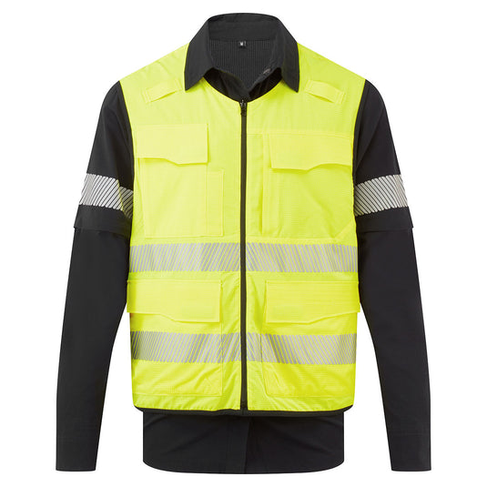 BX322 - Chemise en Ultimate Modular Hi-Vis, Noir/jaune 