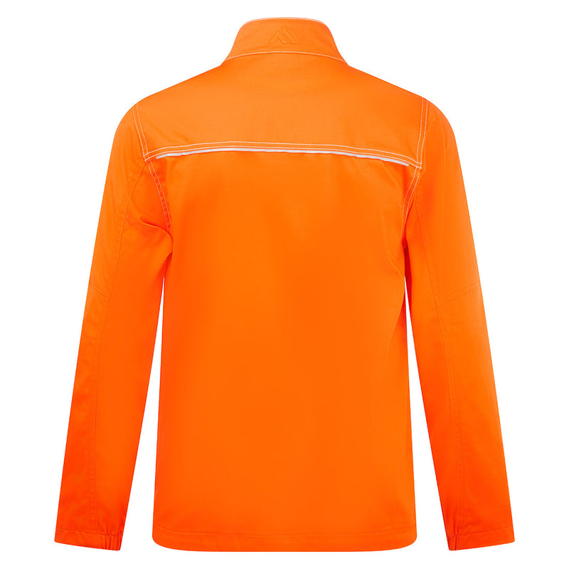 Chargez l'image dans la visionneuse de la galerie, BZ739 - Veste de travail Bizweld FR, Orange, vue de dos # Couleur_Orange
