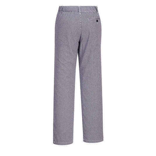 C075 - Pantalon Cuisine Barnet, Bleu Check, vue de dos 