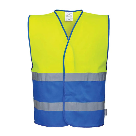 Gilet haute visibilité bicolore C484YRBL - protection EN ISO 20471