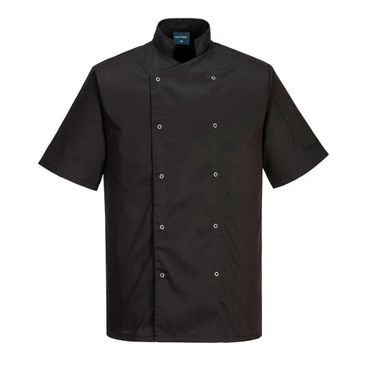 Veste cuisine professionnelle C733 - tissu polycoton résistant