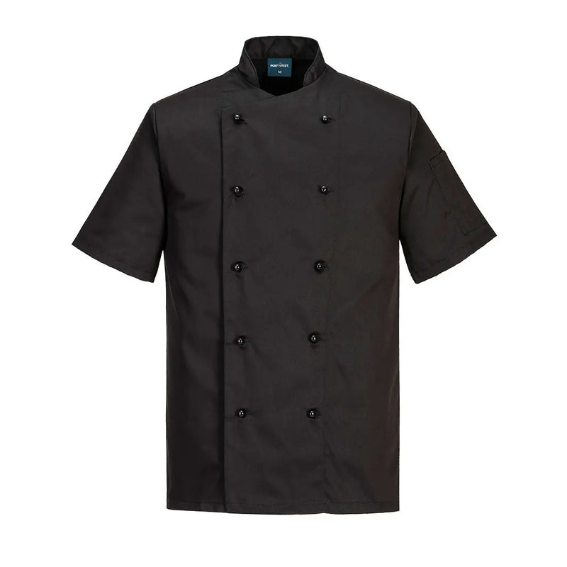 Chargez l'image dans la visionneuse de la galerie, Veste cuisine Kent C734 - polycoton col Mao fermeture réversible
