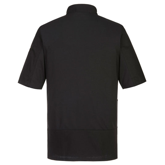 C735 - Veste de chef Surrey M/C, Noir, vue de dos
