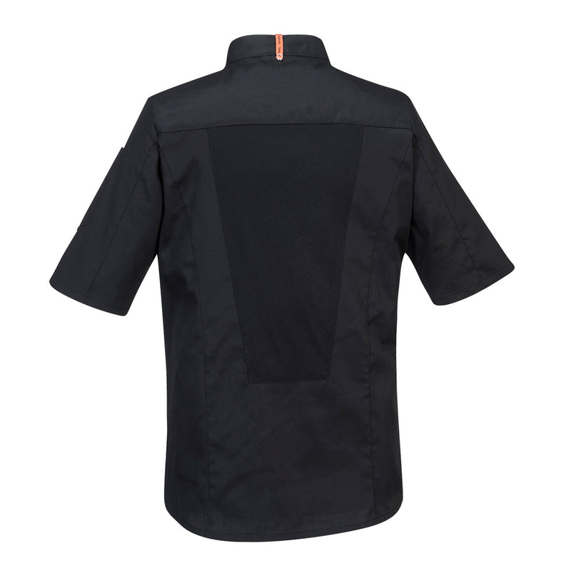 Chargez l'image dans la visionneuse de la galerie, C738 - Veste Maille Pro S/S, Noir, vue de dos # Couleur_Noir
