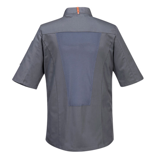 C738 - Veste Maille Pro S/S, Gris Ardoise, vue de dos