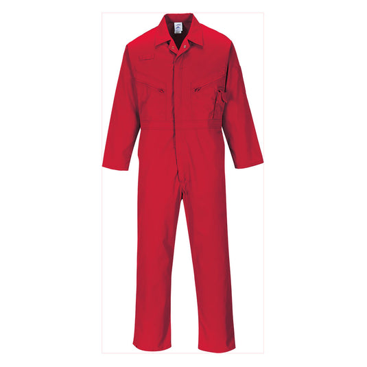 C813 - Combinaison Liverpool à zip, Rouge