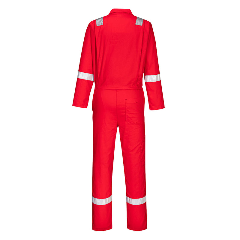 Chargez l'image dans la visionneuse de la galerie, C814 - Combinaison coton Iona, Rouge, vue de dos # Couleur_Rouge
