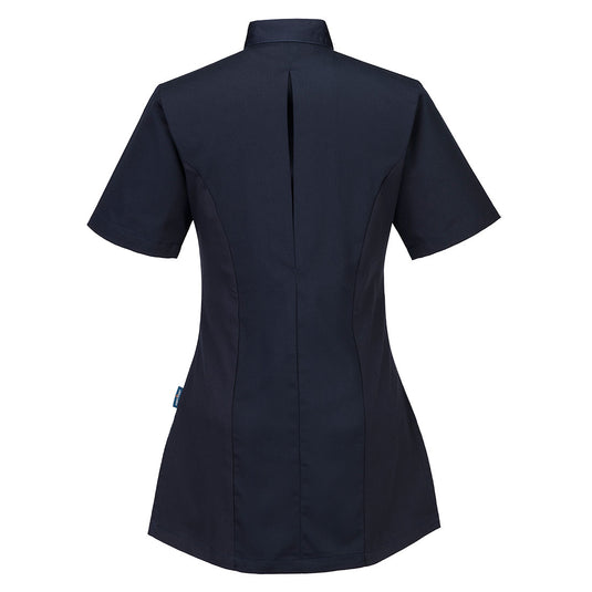 C824 - Tunique médicale stretch femme, Marine, vue de dos