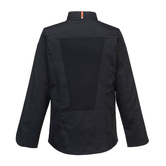 C838 - Veste Cuisine Meshair Pro L/S, Noir, vue de dos