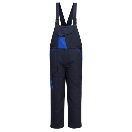CD117 - Cotte à bretelles matelassée coton WX1, Marine/Royal 