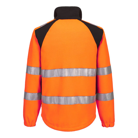 CD807 - Sweat HV éco-conçu WX2, Orange/Noir, vue de dos