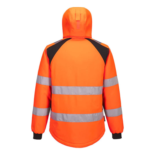 CD809 - WX2 Softshell doublé (2L), Orange/Noir, vue de dos