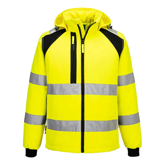 Veste softshell haute visibilité doublée CD809 WX2 - protection professionnelle certifiée EN ISO 20471