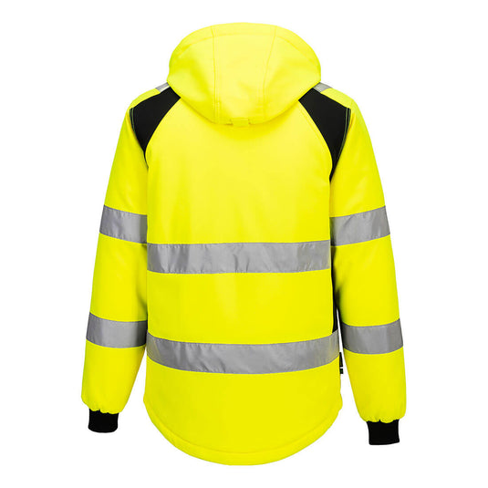 CD809 - WX2 Softshell doublé (2L), Jaune/Noir, vue de dos