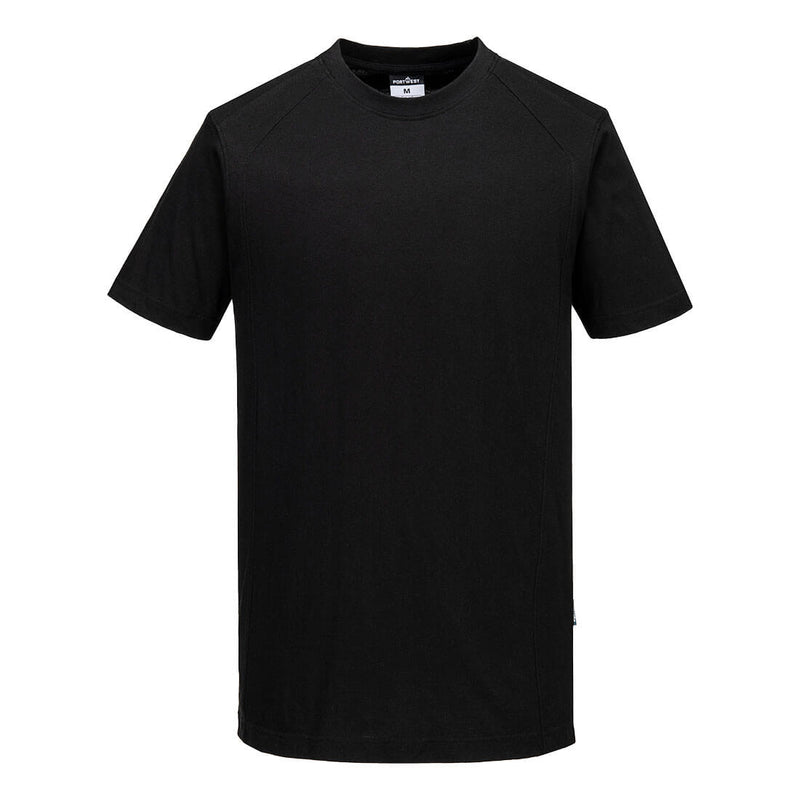Chargez l'image dans la visionneuse de la galerie, CD811 - T-shirt coton léger WX2 manches courtes, Noir # Couleur_Noir
