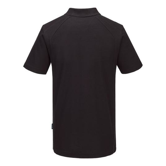 CD812 - Polo WX2 manches courtes, Noir, vue de dos