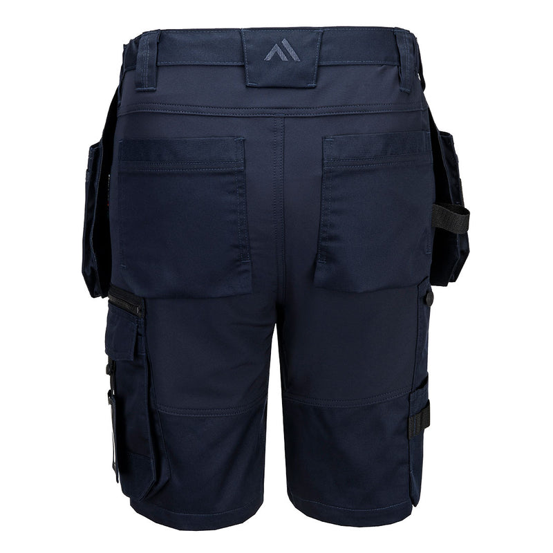 Chargez l'image dans la visionneuse de la galerie, CD842 - Bermuda holster WX2 Eco artisan, Marine, vue de dos # Couleur_Marine
