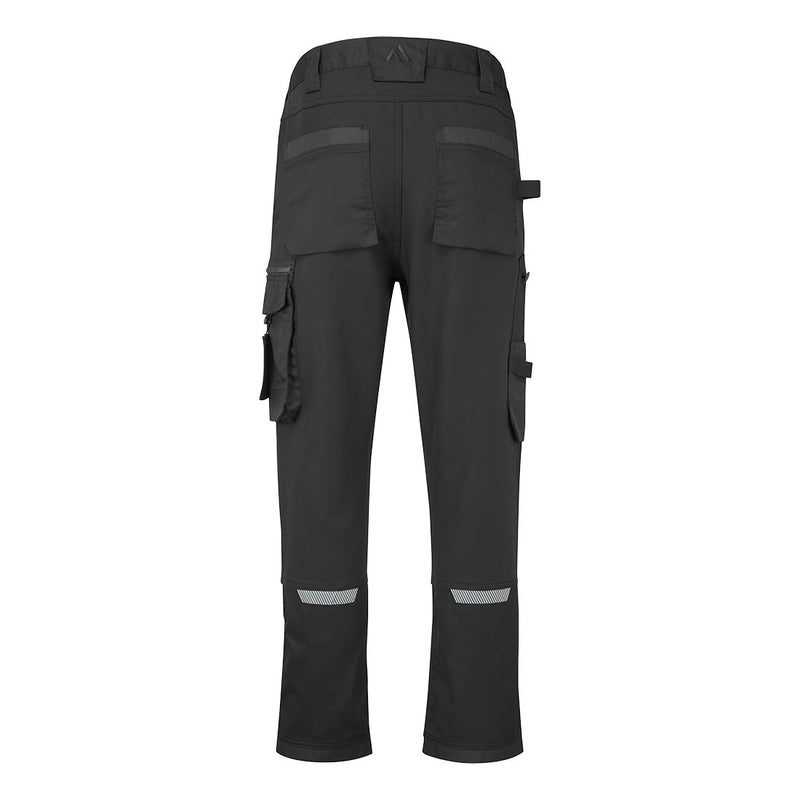 Chargez l'image dans la visionneuse de la galerie, CD845 - Pantalon Stretch WX2 Holster, Noir  Short, vue de dos # Couleur_Noir  Short
