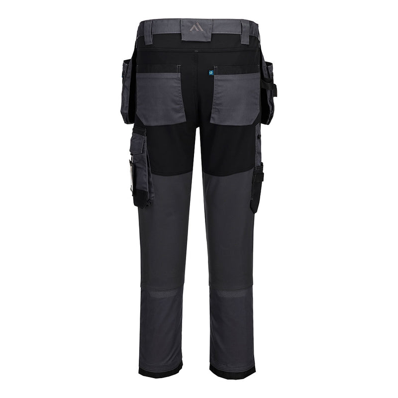 Chargez l'image dans la visionneuse de la galerie, CD845 - Pantalon Stretch WX2 Holster, Gris Métal Short, vue de dos # Couleur_Gris Métal Short

