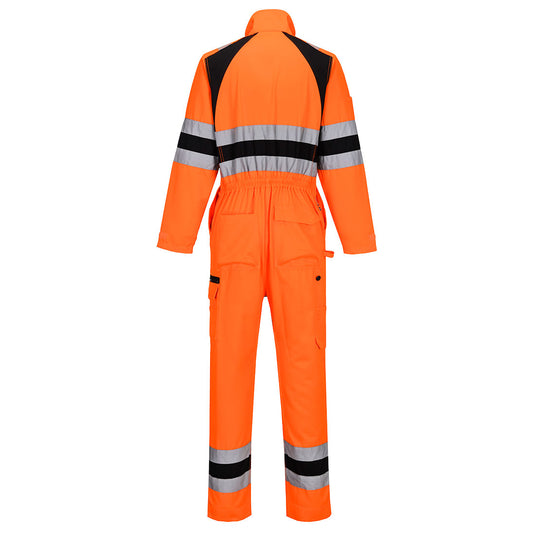 CD855 - Combinaison WX2 Eco Stretch, Orange/Noir, vue de dos